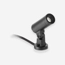 proyector orientable de exterior de aluminio negro 2 medidas 2,5 w, vista 2