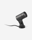 proyector orientable de exterior de aluminio y cristal negro
