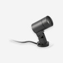 proyector orientable de exterior de aluminio y cristal negro, vista 3