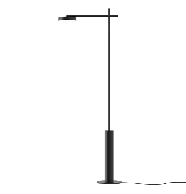 Lámpara Rafaela de Piso 27K - Negro mate en ambiente decorado (2)