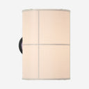 Rania Wall Lamp 28 - Matte black frame and white cream shade