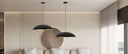 Rebecca Pendant Lamp - Matte black and gold