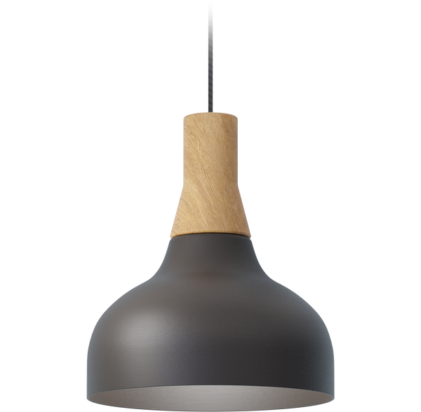 Lámpara Reiko Colgante Cono - Negro mate en ambiente decorado (2)