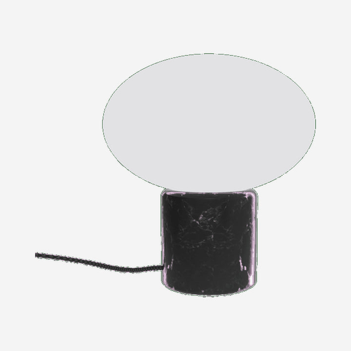 Lampe à poser Remi Oval - marbre noir