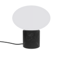 Remi Oval Table Lamp - Black Marble