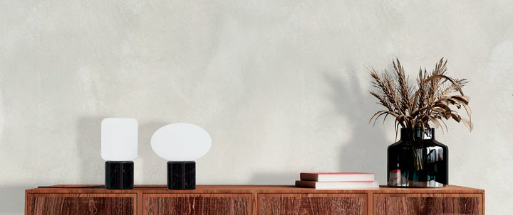 Remi Lantern Table Lamp - Black Marble