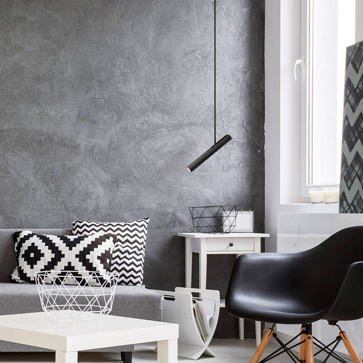 Rhoda plafondlamp - matzwart