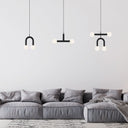 Rigoberta Duo Super Curved Pendant Lamp - Matte Black