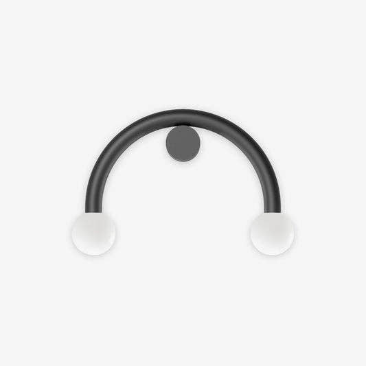Rigoberta Direct Curved Wall Lamp - Matte Black