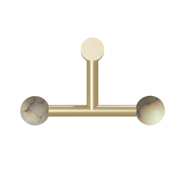 Rigoberta Directo Trio Wall Lamp - Gold and alabaster ball
