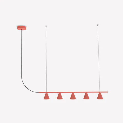 Rimini Pendant Chandelier Linear Lamp - Matte White