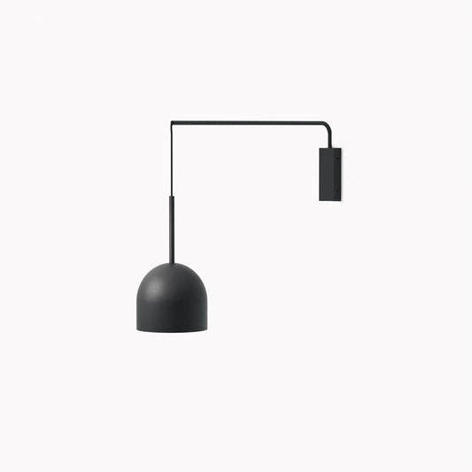 Rio wandlamp, enkele arm - matzwart