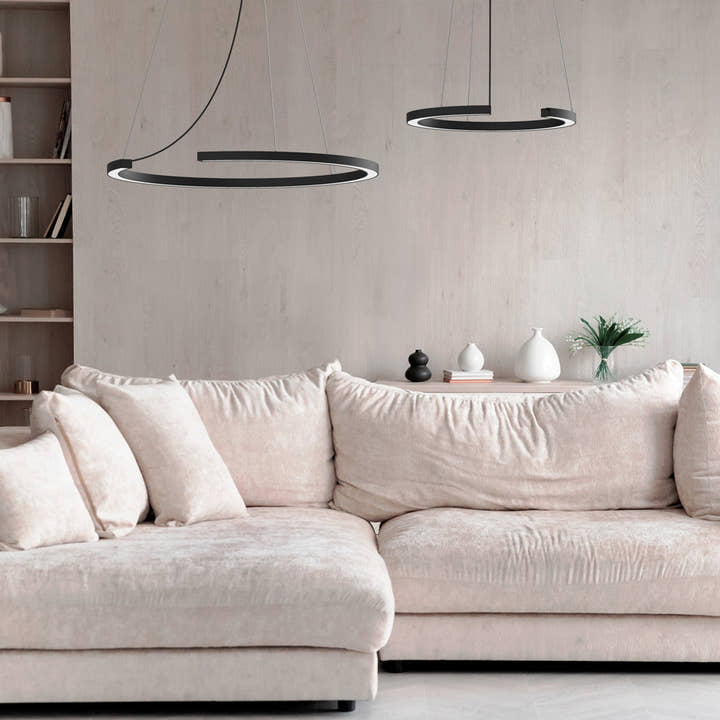 Lámpara Roberta Colgante 65 - Negro mate