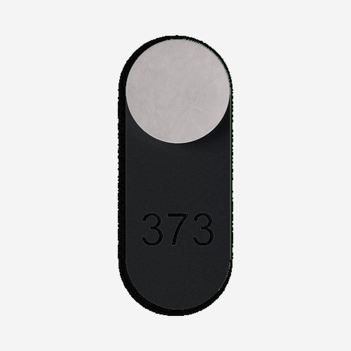 Applique murale Rock 9 Signage Tag - noire mate
