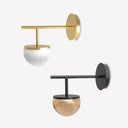 Roi Wall Lamp with Single Arm - Black structure and clear smoked glass