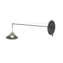 Roma Wall Lamp 60 - Matte black frame and coral shade