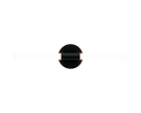Lámpara Roos de Pared 27K - Negro mate en ambiente decorado (2)