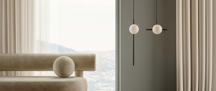 Roxanne Duo Pendant Lamp - Matte Black