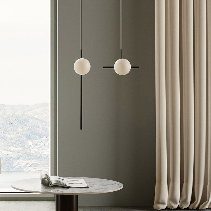 Roxanne Duo Pendant Lamp - Matte Black