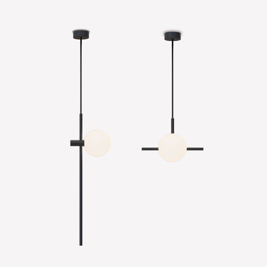 Roxanne Duo Pendant Lamp - Matte Black