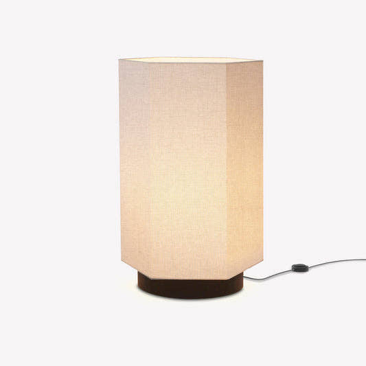 Roxi Floor Lamp 45 - Matte black base and white cream shade