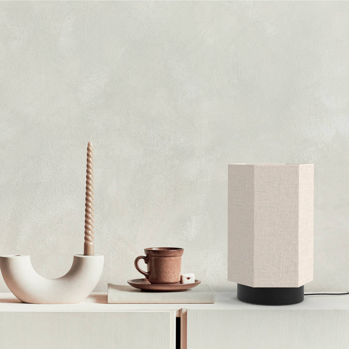 Roxi Floor Lamp 33 - Matte black base and white cream shade