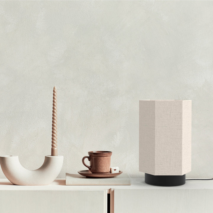 Roxi Floor Lamp 33 - Matte black base and white cream shade