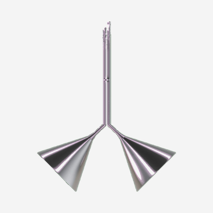 Lampe Rubi suspension Duo - noire mate et dorée
