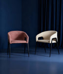 SILLA AREN diseño contemporáneo y ligereza visual en blanco roto