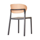 Silla polipropileno taupe