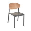 Silla polipropileno taupe