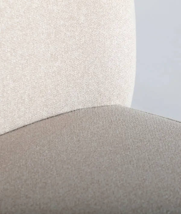 Silla DIZIER en poliéster de color blanco roto, para aportar luminosidad y estilo al espacio - Sillas - El Workshop - poliéster