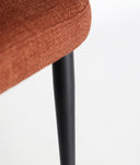 SILLA FLAGNAC de diseño contemporáneo en color rojo