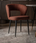 SILLA FLAGNAC de diseño contemporáneo en color rojo