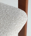 SILLA HEDEL TAPIZADA COLOR MARRON Y GRIS