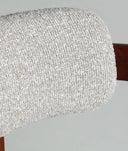 SILLA HEDEL TAPIZADA COLOR MARRON Y GRIS