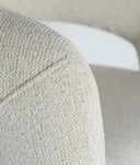 Silla HONEG beige en poliéster beige de estilo contemporáneo y cómodo