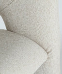 Silla HONEG beige en poliéster beige de estilo contemporáneo y cómodo