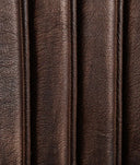 Silla ISSERT marrón en cuero marrón y patas negras