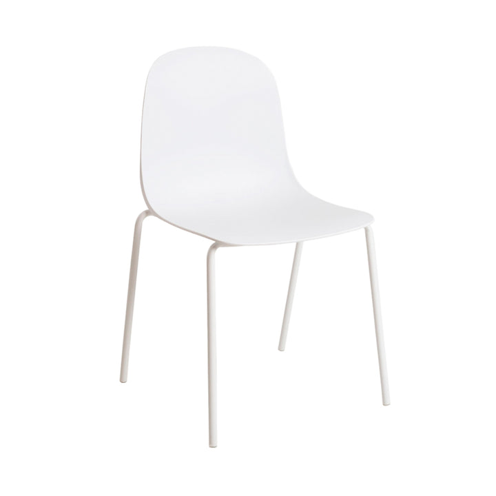 Silla metal blanco