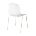 Silla metal blanco
