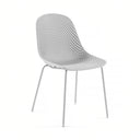 Silla metal blanco