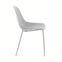 Silla metal blanco