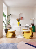 silla tapizada estilo posmoderno para comedor