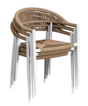 Sillón aluminio blanco