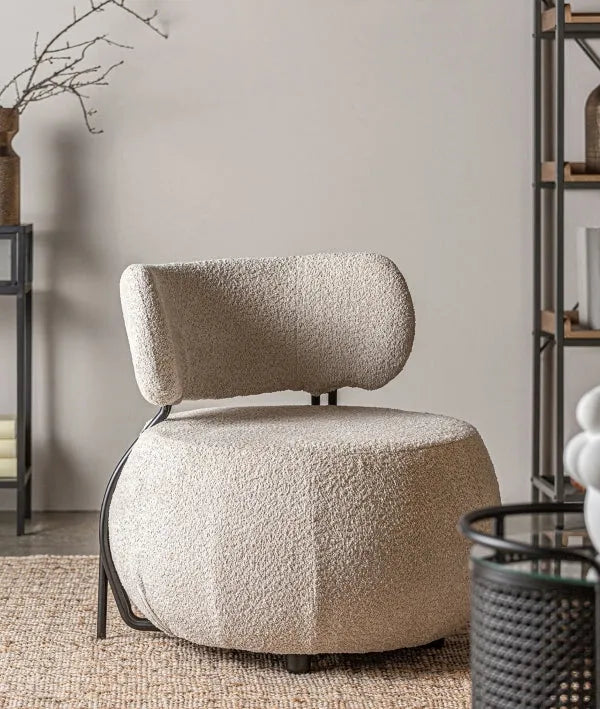 Boucle Valence armchair