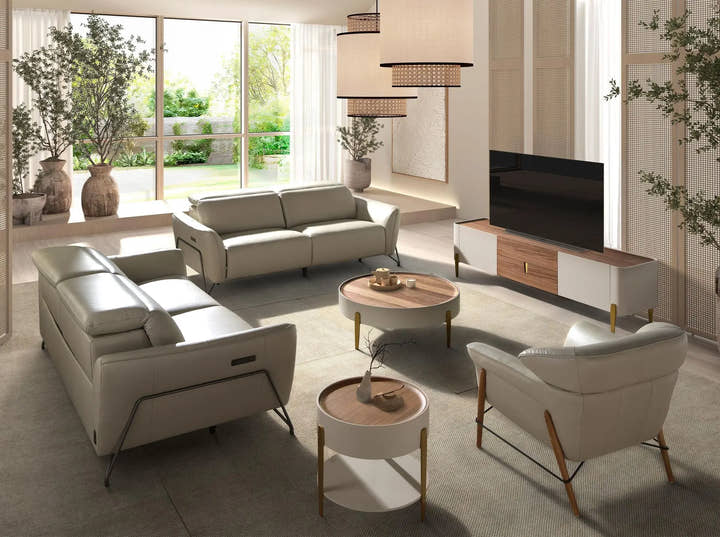 Sillón piel arena - Sillón - El Workshop - 86x85x81cm