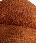 DRAAIBARE STOEL MARRAKECH comfortabele draaistoel met eigentijdse stijl in zwart met afwerking