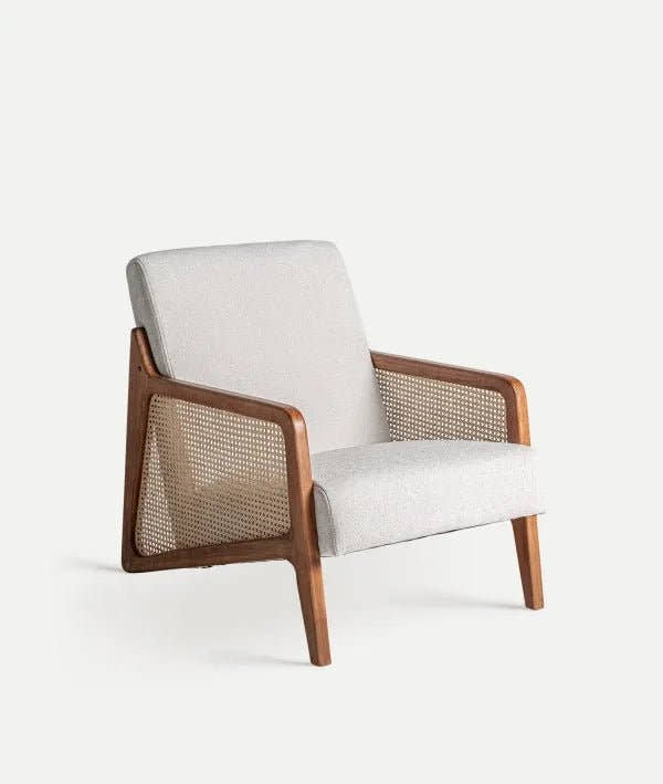 Sillón GITSBERG de madera y ratán - Sillones - El Workshop - ratán