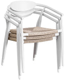 Sillón aluminio blanco
